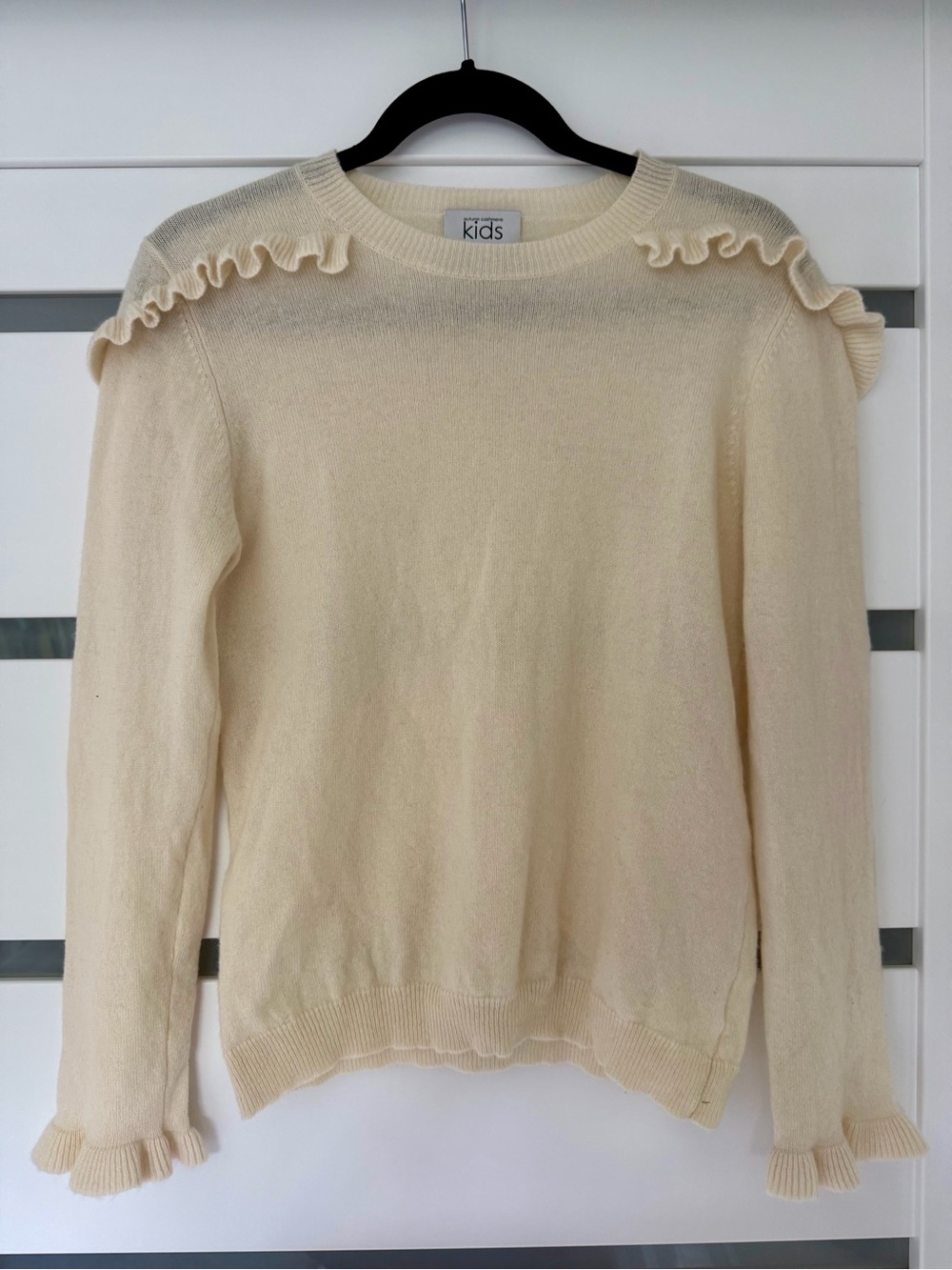 Autumn Cashmere Kids Cream Crewneck Sweater
